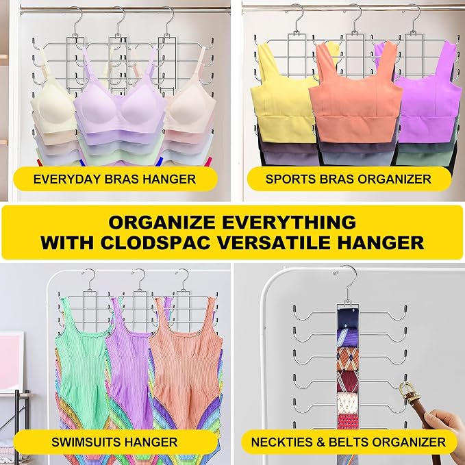 Closet Organizers and Storage, 6 Tier Tank Top Hanger, Dorm Room Essentials - Image 6