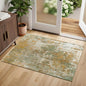 Entryway Rug 2x3 Green Door Mat Indoor Entrance 24x36, Washable Small Throw Rugs by Acapet