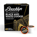 Brooklyn Beans Black and White Cookie Coffee Pods - Compatible with Keurig K Cup Brewers Including 2.0 Machines, 40 Count, Dessert-Inspired