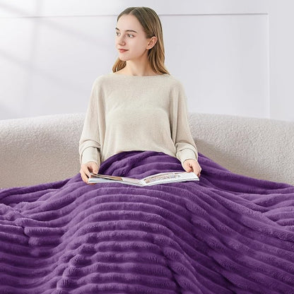 BEDELITE Ribbed Twin Blanket for Couch & Bed, Warm Yet Lightweight, Ribbed - Image 2