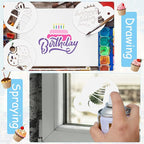 20 Pieces Birthday Cookie Stencil Templates Decoration Cookie Stencil for Birthday Coffee Cake Templates Reusable Painting Mold Tools, Dessert, Coffee Decorating Mold(Cake Style)
