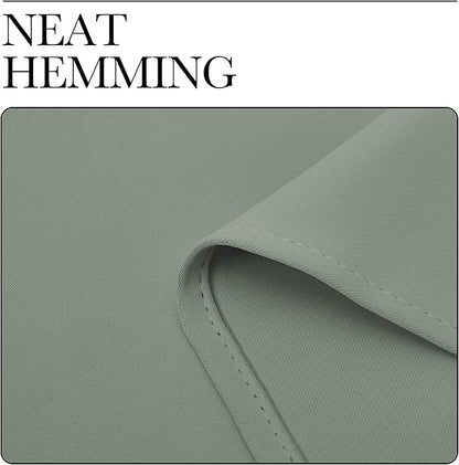 NICETOWN Sage Green Room Darkening Curtains - Image 8