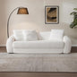 SICOTAS 90.6" Curved Convertible Sofa Couch Bed by SICOTAS