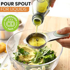 Spring Chef Magnetic Stainless Steel Measuring Cups (Patent Pending), Kitchen Tools with Easy to Read Markings for Measuring Dry or Liquid Ingredients, Set of 7, Winter Frost
