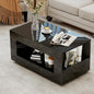 39" High Gloss Wood Coffee Table by Unknown