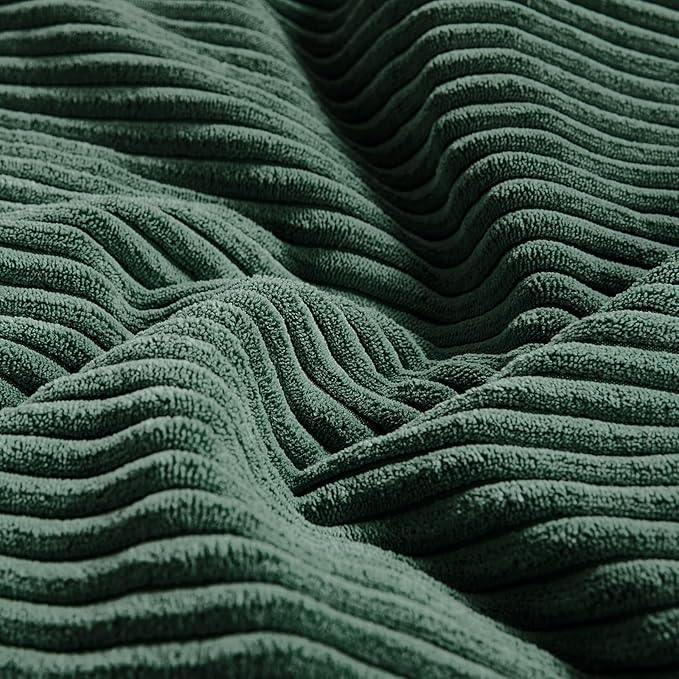 Fancy Homi Set of 2 Dark Green Boho Decorative Throw Pillow Covers 18x18 Inch - Image 5