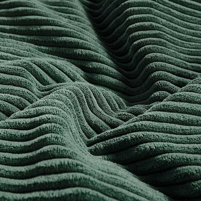 Fancy Homi Set of 2 Dark Green Lumbar Decorative Throw Pillow Covers 16x28 Inch - Image 5