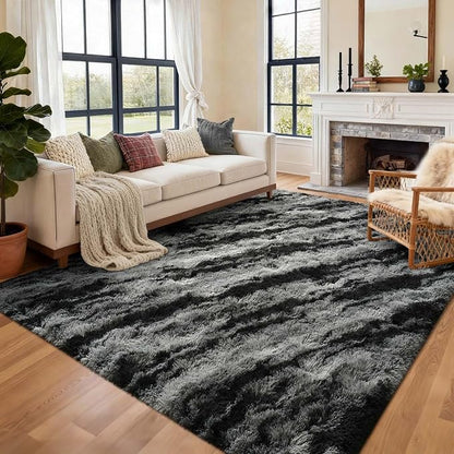 Area Rugs for Living Room, 5x7 Feet Soft Fluffy Shagg Plush Rug High Pile Large by Cuzwlovita