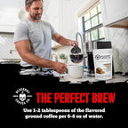 Blackout Coffee Cinnamon French Toast Flavored Ground Coffee – Medium Roast, Smooth Taste, Guilt Free Indulgence – Freshly Roasted 12oz Bag, American Made