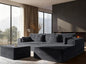 108" Oversized Cloud Sectional Couch, Comfort U Shaped Boneless Couch by VYUXWO