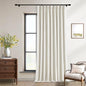 Natural Pinch Pleat 100% Blackout Linen 120 Inch Long Curtains 60 Inch Wide | 2 by Twodrapes
