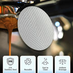 51mm Espresso Dosing Funnel and Puck Screen Set, Espresso Coffee Dosing Ring & 1.7mm 316 Stainless Steel Espresso Portafilter for Coffee Portafilter Filter Basket