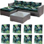 CALBODE 8 Pcs Stretch Outdoor Seat Cushion Covers, Indoor/Outdoor Couch Cover by CALBODE