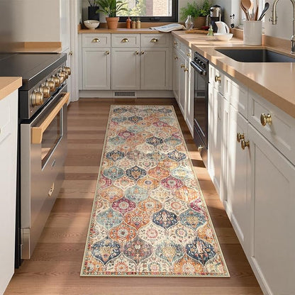 Lahome Moroccan Hallway Runner Rug, Oriental Laundry Room Rug Non-Slip Carpet - Image 5