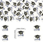Gyufise 48Pcs Edible 2025 Graduation Cap Cupcake Toppers Wafer Paper Class of 2025 Grad Cap Cupcake Picks for 2025 Graduation Theme Party Cake Decorations Supplies Purple