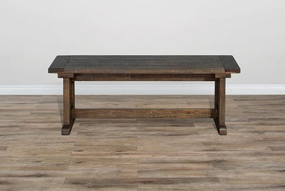 Pemberly Row Farmhouse Wood Kitchen Corner Breakfast Dining Nook Set - Image 3