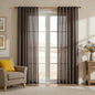 MYSKY HOME Dark Brown Curtains for Beroom Liivng Room 84 Inch Length 2 Panels by MYSKYHOME