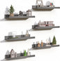 upsimples Floating Shelves for Wall, Wall Shelves for Decor Storage Set of 6 by upsimples