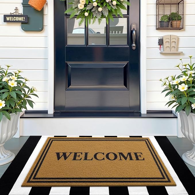 OLANLY Front Door Mat, Low Profile Doormat, Stain and Fade Resistant, - Image 7