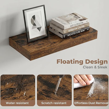 FLYJOE Floating Shelves for Wall, 16 Inch Floating Shelves Set of 2, Kitchen - Image 4