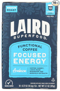 Laird Superfood K-Cups with Functional Mushrooms - Focused Energy, 10ct - Plant-Based Blend of Lions Mane Mushrooms, Rhodiola Extract, and Coffee Cherry - Delicious and Convenient