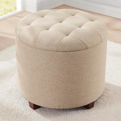 Ornavo Home Round Storage Ottoman by OrnavoHome