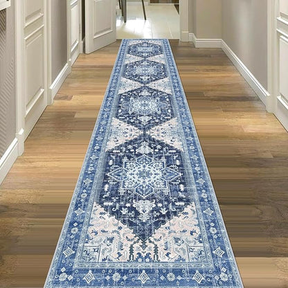 Yamaziot Washable Runner Rug, 2x10 Non-Slip Boho Vintage Hallway Rug Runner - Image 8