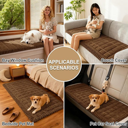 Couch Cover for Dogs, Washable Non Slip Plush Flannel Sofa Protector | Thick - Image 4