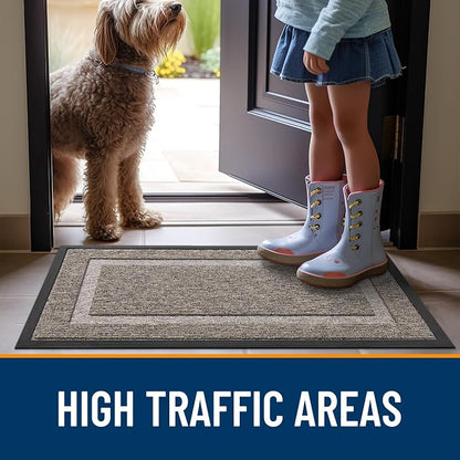 OLANLY Front Door Mat Outside 29.5x17, All-Season Heavy-Duty Rubber Doormat | - Image 7