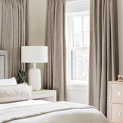 MIULEE 100% Blackout Linen Curtains - Image 2