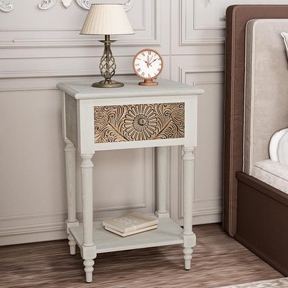 HOMPUS Fully Assembled Farmhouse Nightstand - Image 7