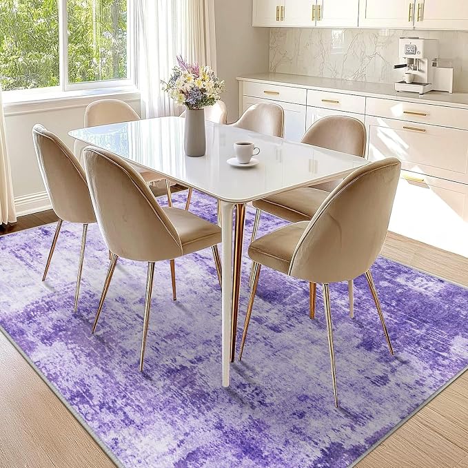 RELEANY Washable 10'x14' Abstract Area Rug - Image 3