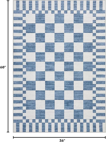 GarveeHome Checkered Rug 3x5 Area Rugs - Image 2