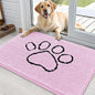 OLANLY Dog Door Mat for Muddy Paws 36x24, Paw Print Design Chenille Mud Mat | by OLANLY