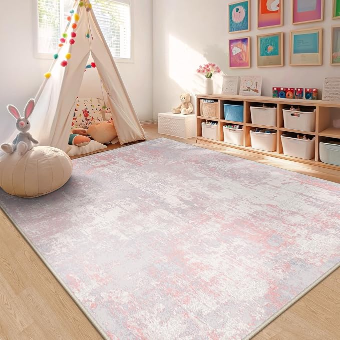 RELEANY Washable 6'x9' Abstract Area Rug - Image 6