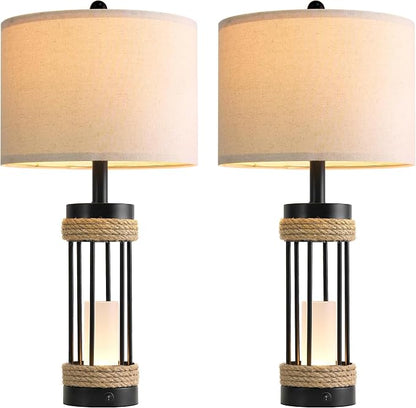 OYEARS 25" Table Lamps Set of 2 - Image 9