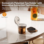 Single Serve Coffee Maker for K Cup, Ground and Tea, Hot and Iced Coffee Machines with Bold Setting, 6 to 16 Oz Brew Sizes, Compact for Small Spaces, White (2.0 Version)