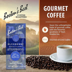 Boston’s Best Coffee - Blueberry Flavored Delicious Gourmet Premium Ground Coffee, 11 oz. / 311 g Bag