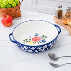 Wisenvoy Pie Pan Ceramic Pie Dish 9.8 Inches Pie Plate Porcelain Deep Dish Pie Pan Non-Stick Pie Pans