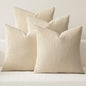MIULEE Soft Corduroy Decorative Throw Pillow Covers Beige 20x20 | Set of 4 by MIULEE