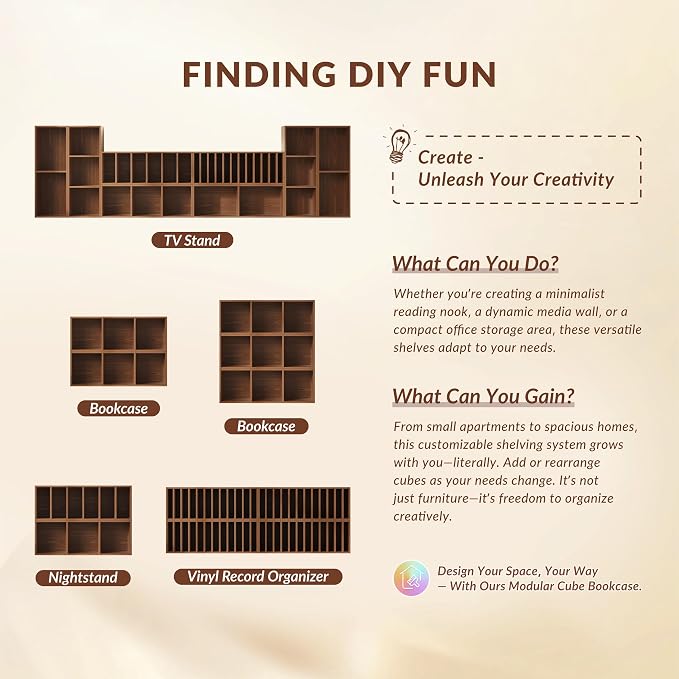 IOTXY DIY Modular Cube Bookcase - Image 8