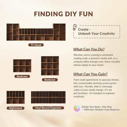 IOTXY DIY Modular Cube Bookcase - Image 8