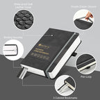 &And Per Se Lined Journal Notebook, 365 Pages, A5, 5.7'' x 8'' 100GSM Thick Paper, Journals for Writing, Hardcover Notebooks for Women Men (Black)