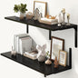 Fun Memories Floating Shelves for Wall, 12 Inch Deep Floating Shelves Set of 2 by FunMemories