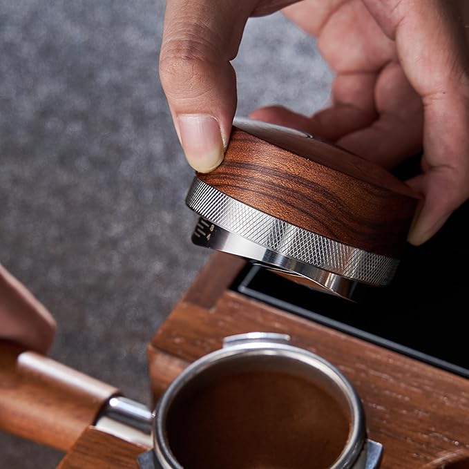 54mm Espresso Tamper Kit for Breville Machines Includes Tamping Station, Bottomless Portafilter, Spring Tamper, Distribution Tool and WDT Distributor