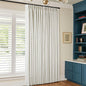100% Blackout Pinch Pleated Linen 84 Inch Curtains 60 Inch Width Natural | 2 by Twodrapes