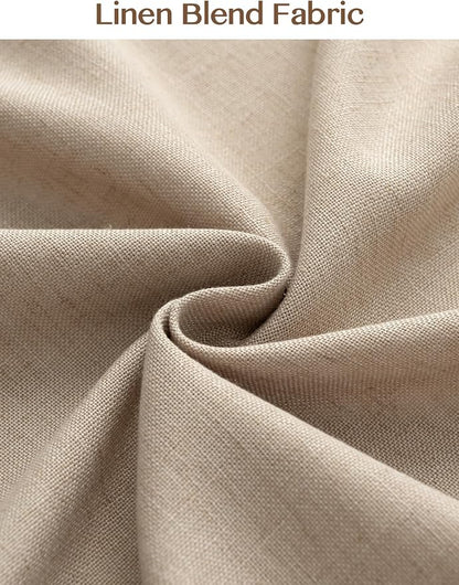 Liz Pinch Pleated Linen Curtains Light Filtering Curtains - Image 7