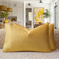 GIGIZAZA Yellow Velvet 20x12 Lumbar Decorative Throw Pillow Covers by GIGIZAZAFocusingonhomedecoration