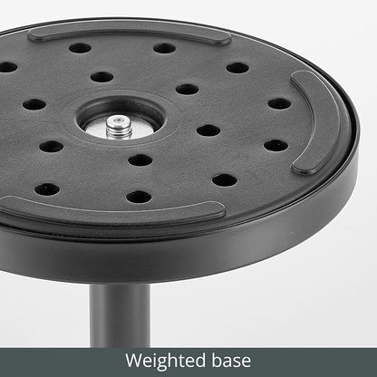 mDesign Glass Top Side/End Drink Table - Image 4