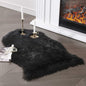 SERISSA 2x3 Fluffy Black Faux Sheepskin Shaggy Rug by SERISSAHomeDecorCollection